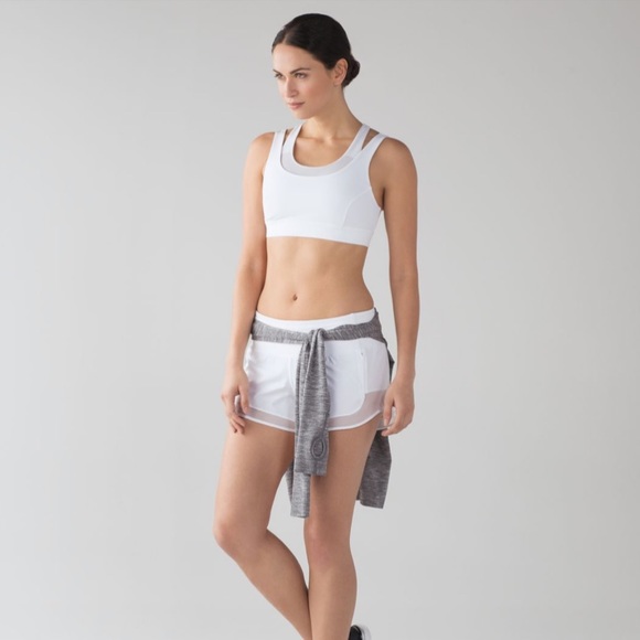 EUC lululemon glide and stride bra in white - Picture 3 of 9